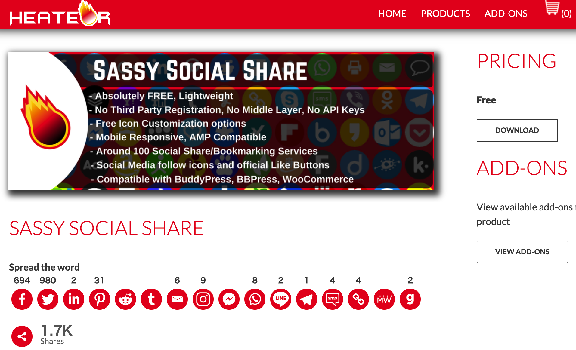 WordPressにベストなソーシャルシェア無料有料6つのプラグイン-SASSY SOCIAL SHARE